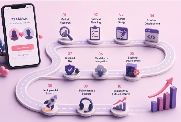 Cost Structure According to Dating App Development Stages