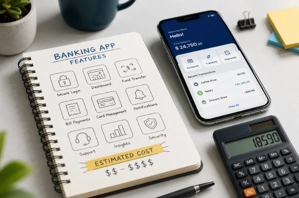Essential Banking App Features and Their Estimated Costs